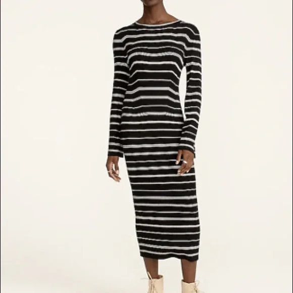 fine knit sweater dress Francy Fitted Knit Sweater Dress